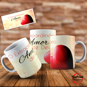 Caneca o extraordinário amor de Deus