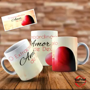 Caneca o extraordinário amor de Deus