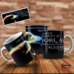 Caneca águia Isaías 40:3D