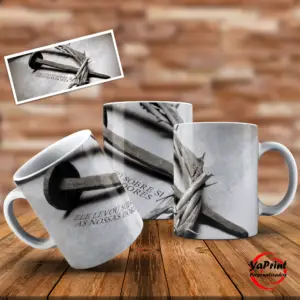 Caneca Ele levou sobre si