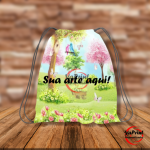 Sacola DIY tecido com alça
