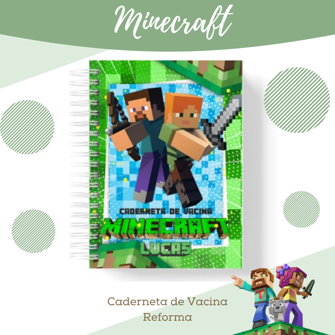 Caderneta Saúde Minicraft