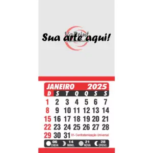 Mini calendário com imã  DIY